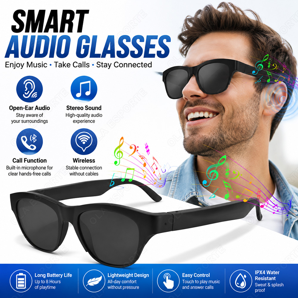 Audio Music Voice - スマートオーディオグラス Bluetooth 5.3 タッチコントロール 音楽再生 ハンズフリー通話