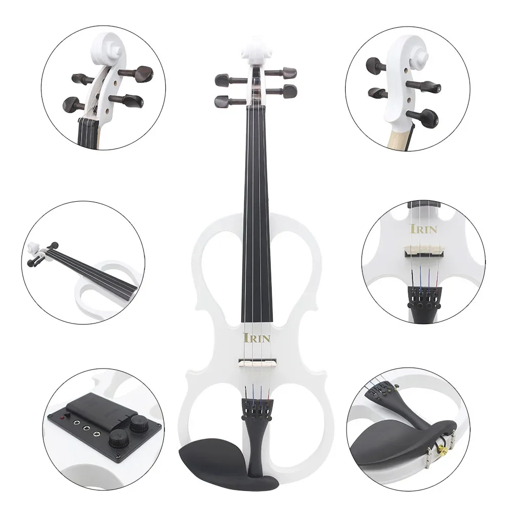 IRIN 4/4 電気バイオリン メープルボディ サイレント - Violin Shoulder Rest のレビューと価格