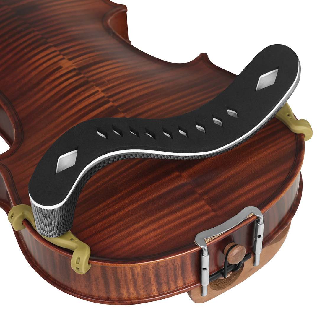 バイオリン肩当て カーボンファイバー製 厚いスポンジパッド  - Violin Shoulder Rest のレビューと価格