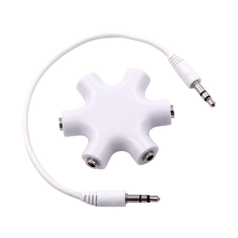 E74D 6 in 1 ステレオ音楽ハブ、金メッキコネクタ付 - Audio Music Hub のレビューと価格