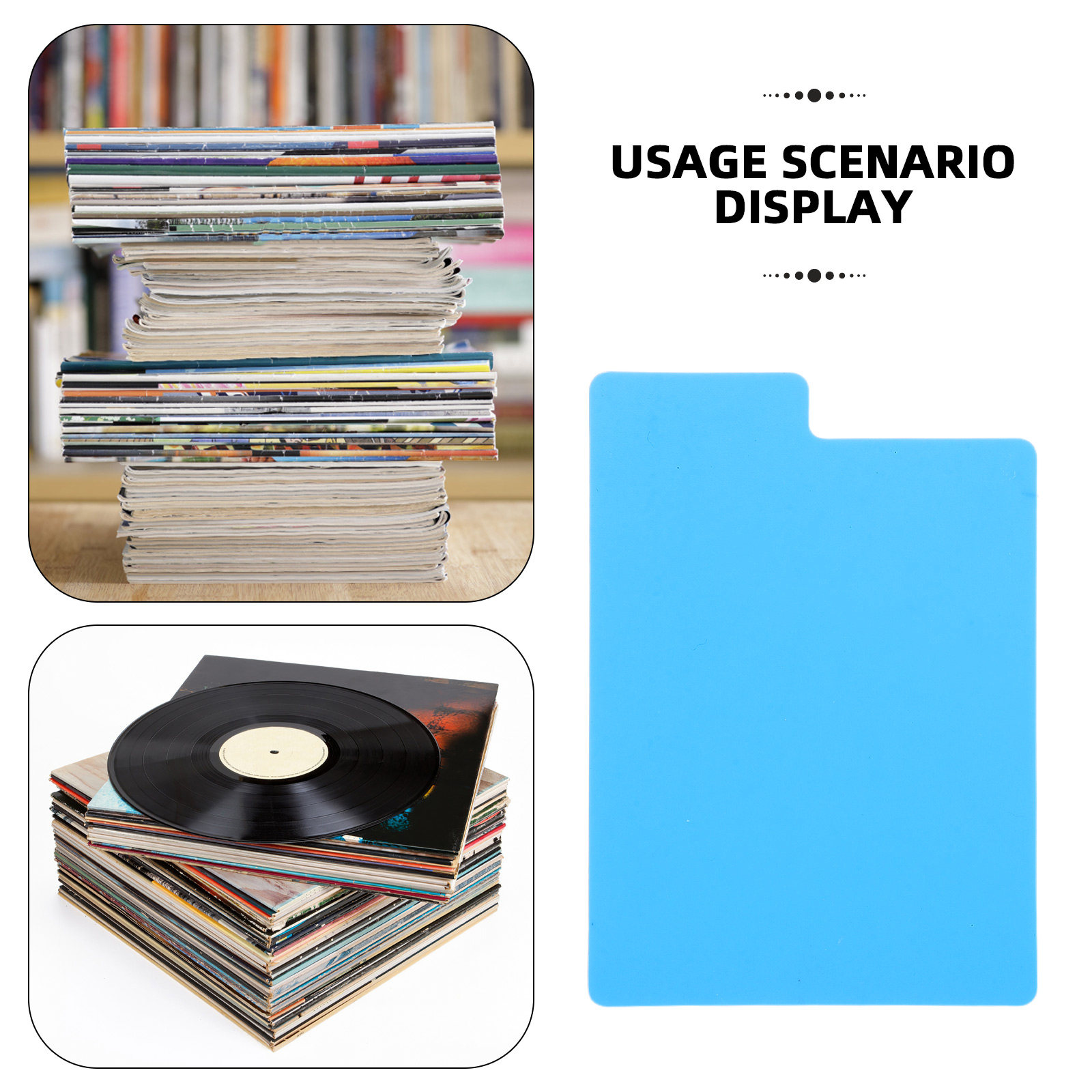 50 個のビニールレコードディバイダー DIY ブランク書き - Audio And Music Separate のレビューと価格