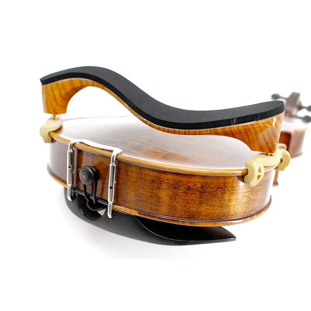 バイオリン複合素材調節可能な肩当て人工美的デザイン格子柄肩当 - Violin Shoulder Rest のレビューと価格